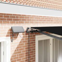 Berkfield Home Manual Retractable Awning with LED Black 350x250 cm - thumbnail 4