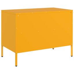 Berkfield Home TV Cabinets 2 pcs Mustard Yellow 68x39x50.5 cm Steel - thumbnail 9