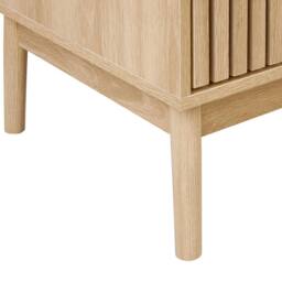 Wyld and Coco Sideboard Engineered Wood with Two Drawers and Ribbed Doors in Brown - thumbnail 8