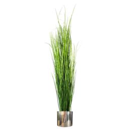 Leaf Metal Planter Plant Pot with Polished Silver Finish 20 x 18cm - Size: 20 x 18 cm - thumbnail 5