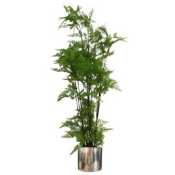 Leaf Metal Planter Plant Pot with Polished Silver Finish 20 x 18cm - Size: 20 x 18 cm - thumbnail 6