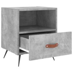 Berkfield Home Modern Bedside Cabinets 2 pcs Concrete Grey 40x35x47.5 cm Enginee - thumbnail 8