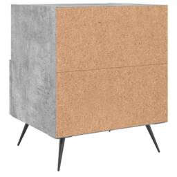 Berkfield Home Modern Bedside Cabinets 2 pcs Concrete Grey 40x35x47.5 cm Enginee - thumbnail 9