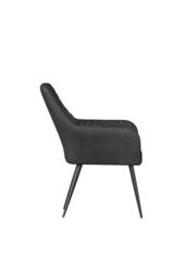 More4Homes Set Of 8 Ella Technology Fabric Dining Chair in Grey - thumbnail 4