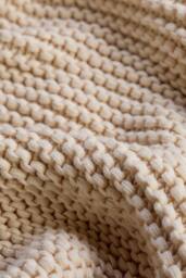 CHRISTY 'Oslo' Cosy Chunky Knit Throw in Light Beige - Size: 140 cm x 180 cm - thumbnail 3