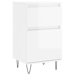 Berkfield Home Sideboards 2 pcs High Gloss White 40x35x70 cm Engineered Wood - Size: 40 x 35 x 70 cm - thumbnail 5