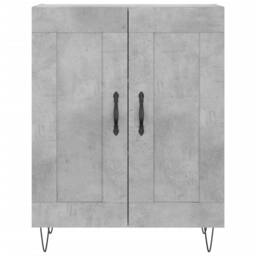 Berkfield Home Highboard Concrete Grey 69.5x34x180 cm Engineered Wood - thumbnail 8