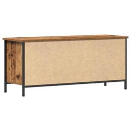 Berkfield Home Old Wood TV Unit Old Wood Particle Board 102 x 35 x 45 cm in Brown - thumbnail 8