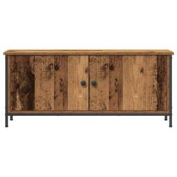 Berkfield Home Old Wood TV Unit Old Wood Particle Board 102 x 35 x 45 cm in Brown - thumbnail 6