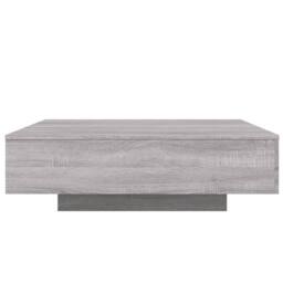 Berkfield Home Modern Coffee Table with LED Lights Grey Sonoma 100x100x31 cm - Size: 100 x 100 x 31 cm - thumbnail 7