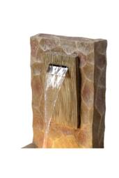 Teamson Home 81cm Spa-Style Outdoor Waterfall Fountain LED Lighting, Brown - thumbnail 8