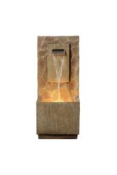 Teamson Home 81cm Spa-Style Outdoor Waterfall Fountain LED Lighting, Brown