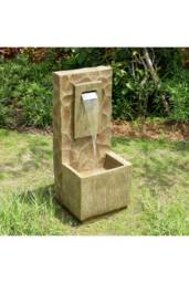 Teamson Home 81cm Spa-Style Outdoor Waterfall Fountain LED Lighting, Brown - thumbnail 4