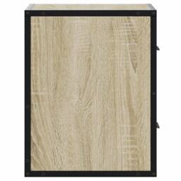 Berkfield Home Durable Wall-mounted Bedside Cabinets 2 pcs Sonoma Oak 40x31x39.5 cm in Light Oak - thumbnail 7
