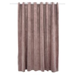 Berkfield Home Blackout Curtain with Metal Rings Velvet Antique Pink 290x245 cm - thumbnail 2
