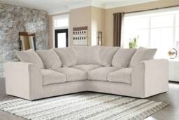 Furniture 786 Jumbo Cord Scatter Back 2c2 Corner Sofa in Ivory