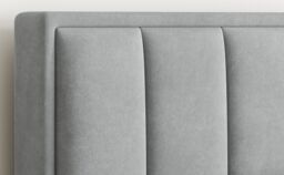 Bedmaster Rhodes Velvet Ottoman Bed & Memory Maestro Memory Foam Mattress in Light Grey - Size: Double - thumbnail 8