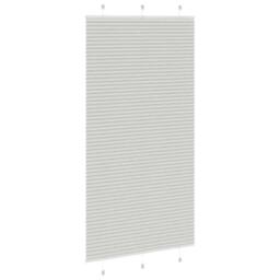 Berkfield Home Pleated Blind Light Grey 105x200 cm Fabric Width 104.4 cm Polyester - thumbnail 4