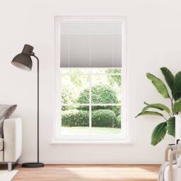 Berkfield Home Pleated Blind Light Grey 105x200 cm Fabric Width 104.4 cm Polyester - thumbnail 3