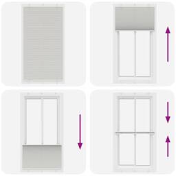 Berkfield Home Pleated Blind Light Grey 105x200 cm Fabric Width 104.4 cm Polyester - thumbnail 7