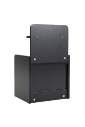 Living and Home 2 Drawer Wooden Bedside Table in Black - thumbnail 5
