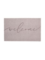 Artsy Mats Taupe Welcome Indoor Washable Doormat 80x50cm - Size: 50 cm x 80 cm - thumbnail 4