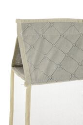 Living and Home 4-Tier Fabric Hanging Organizer Storage Handbag Purse Organizer in Beige - thumbnail 5