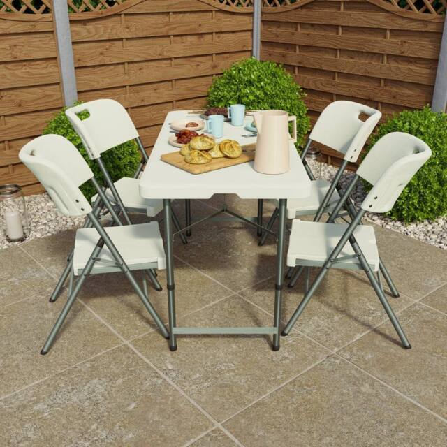 HD Designs Home Vida Folding Table in White - image 1