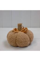KDMD Caramel Fabric Pumpkin in Light Brown - thumbnail 1