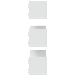 Berkfield Home Durable Wall Shelves 3 pcs White 58x18x18 cm Engineered Wood - Size: 58 x 18 x 18 cm - thumbnail 5