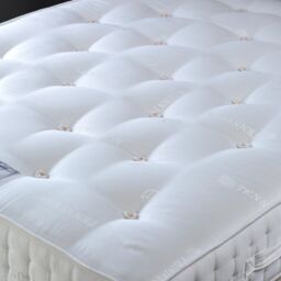 Bedmaster Tennyson 4000 Twin Pocket Sprung Natural Orthopaedic Mattress in White - Size: Single - thumbnail 2