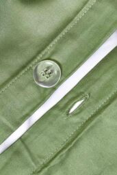 Homescapes Sateen Cotton Duvet Cover Set 400 TC in Green - Size: Super King - thumbnail 3