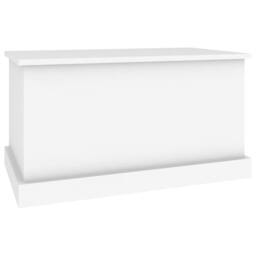 Berkfield Home Storage Box White 70x40x38 cm Engineered Wood - Size: 70 x 40 x 38 cm - thumbnail 5