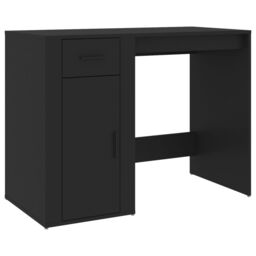 Berkfield Home Desk Black 100x49x75 cm Engineered Wood - Size: 100 x 49 x 75 cm - thumbnail 2