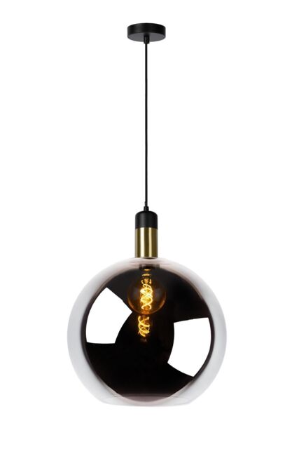 Lucide 'JULIUS' Dimmable Adjustable Height Indoor Vintage Pendant Light 1xE27 in Grey - image 1