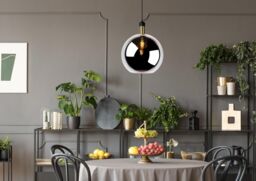 Lucide 'JULIUS' Dimmable Adjustable Height Indoor Vintage Pendant Light 1xE27 in Grey - thumbnail 3