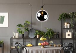 Lucide 'JULIUS' Dimmable Adjustable Height Indoor Vintage Pendant Light 1xE27 in Grey - thumbnail 4