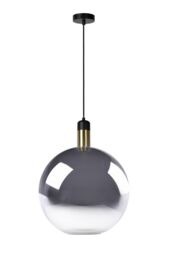 Lucide 'JULIUS' Dimmable Adjustable Height Indoor Vintage Pendant Light 1xE27 in Grey - thumbnail 2