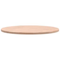 Berkfield Home Table Top Ã˜50x1.5 cm Round Solid Wood Beech in Natural - Size: 50x1.5 cm - thumbnail 6