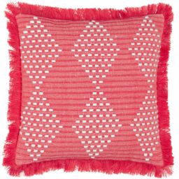 Furn Kadie Woven UV Water Resistant Outdoor/Indoor Cushion in Pink - Size: 45 cm x 45 cm - thumbnail 3