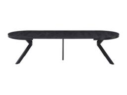 Vente-unique Extendable Dining Table Seating 6 To 6 Cm MDF & Steel - Black - thumbnail 7