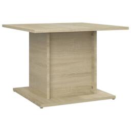 Berkfield Home Coffee Table Sonoma Oak 55.5x55.5x40 cm Engineered Wood in Beige