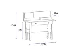 Destina Home Valerin Computer Desk with Shelves & Drawer in Tan - Size: 1 Pack - thumbnail 5