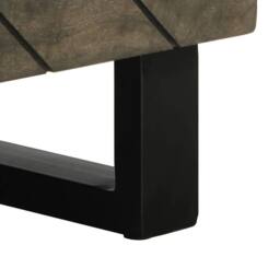 Berkfield Home Beautiful Coffee Table Black 80x50x40 cm Solid Wood Mango - Size: 80 x 50 x 40 cm - thumbnail 9