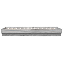 Berkfield Home Bed Frame without Mattress with LED Lights Grey Sonoma 100x200 cm - thumbnail 7