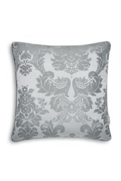 Catherine Lansfield 'Damask Jacquard' Cushion in Silver - Size: 43 cm x 43 cm - thumbnail 3