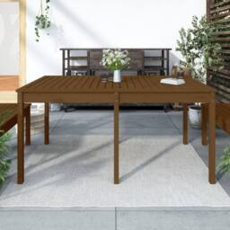 Berkfield Home Garden Table Honey Brown 159.5x82.5x76 cm Solid Wood Pine - thumbnail 2