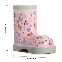 Peter Rabbit Pink Floral Wellington Boot Candle Spring Bloom 35hr Burn - Size: Medium - thumbnail 3