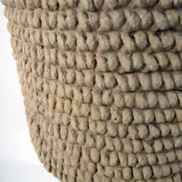 Leaf 53cm x 32cm Seagrass Style Composite Large Planter in Dark Brown - Size: 53 cm x 32 cm - thumbnail 5