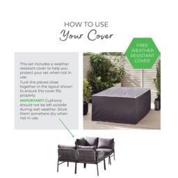 FurnitureboxUK Maldives PE Rattan 5 Seat Outdoor Garden Sofa Set in Beige - thumbnail 8
